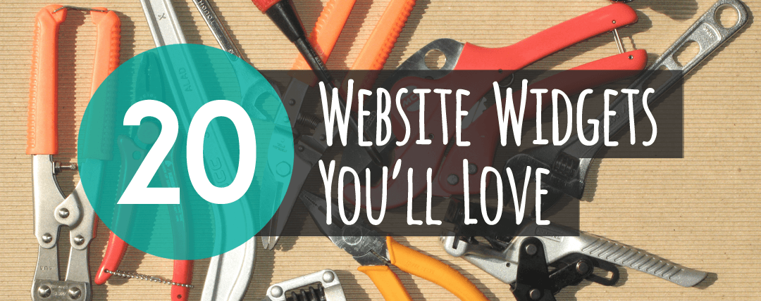 20 Website Widgets You'll Love