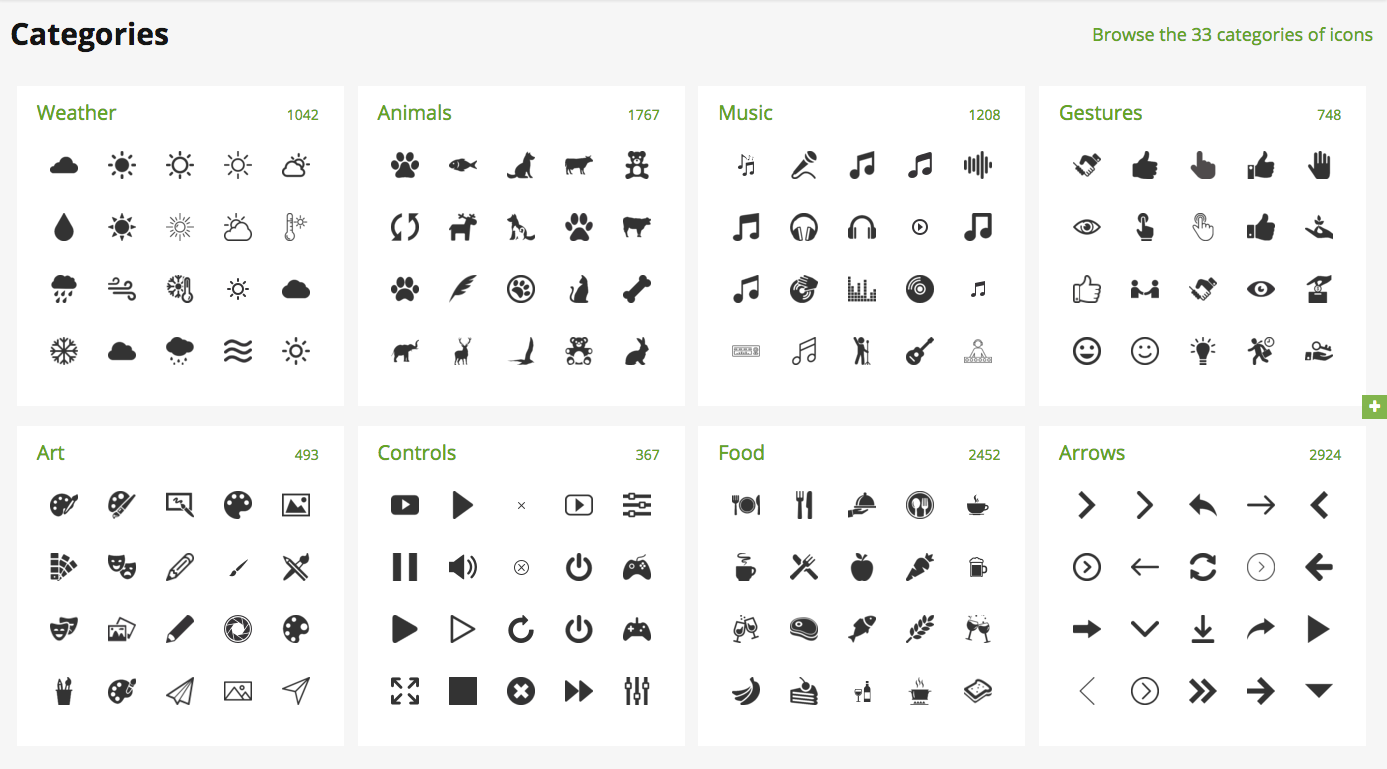 cool icons for a website